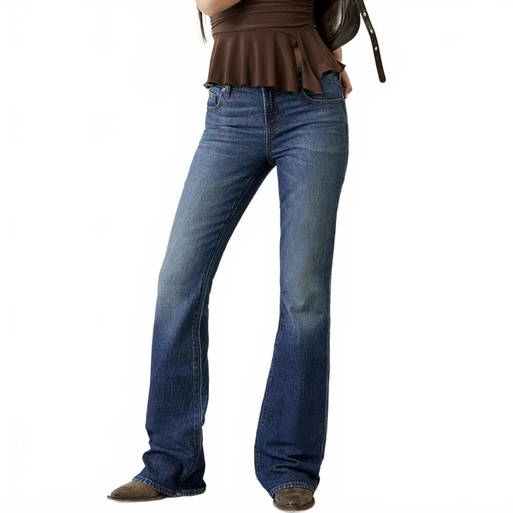 Pacsun Jade Low Rise Bootcut Jeans Stretch Dark Blue NWT Eliska Size 26 Short